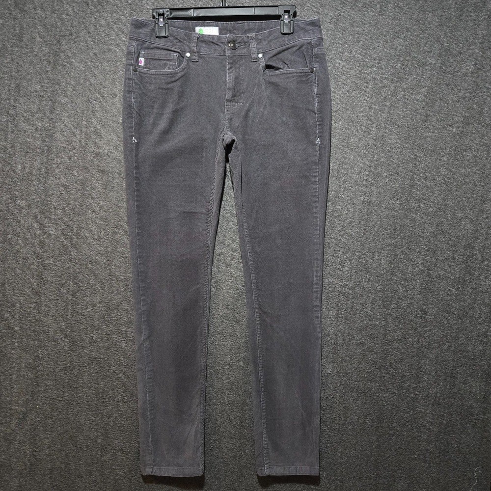 Stio Pants Womens 6 Gray Rivet Cord Corduroy Trim Fit Stretch 5 Pockets Outdoor